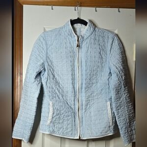 Vintage Women's Quilted Jacket S/M Retro GrannyCore Cottagecore Coastal Utility